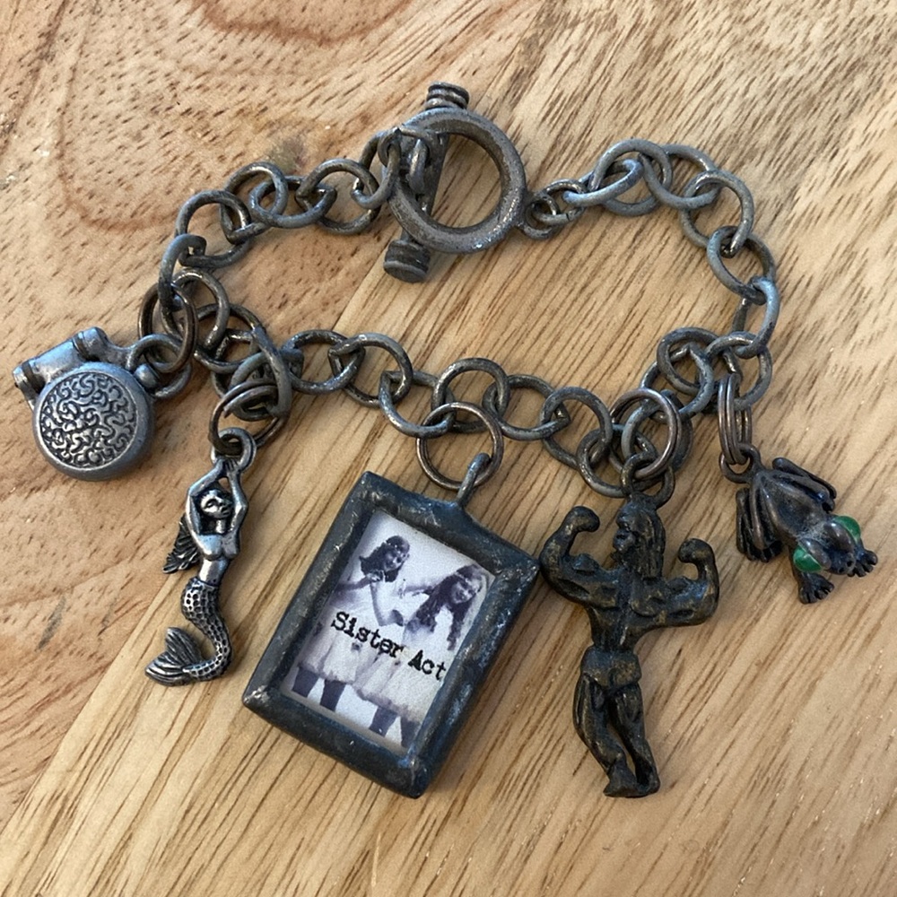 ❌LAST DAY❌ Sisters Charm Bracelet Unique Charms such as framed photo, mermaid